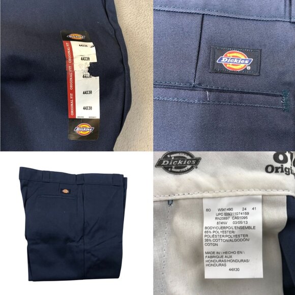 2 NEW Dickies Men's Workwear Pants Size 44x31 Lot Of Two Straight Leg Classic Na - Picture 3 of 4